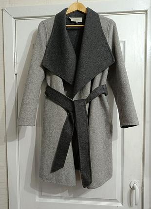 Стильне вовняне пальто-кардиган hobbs london (70% вовна)