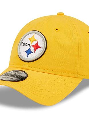 Pittsburgh steelers new era icon logo core classic 2.0 9twenty adjustable hat - gold