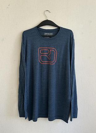 Лонгслив / термолонгслив ortovox 185 merino wool pixel logo ls outdoor gorpcore