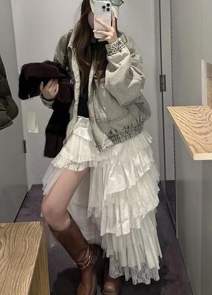 Довга спідниця з розрізом спереду від kiooo dress