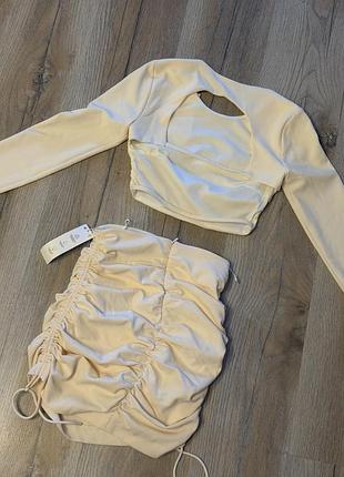 Сет спідниця+топ zara xs 10
