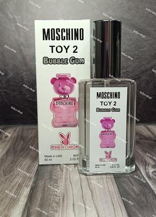 Духи женские moschino toy 2 bubble gum (москино токий 2 бабл гам) pheromone parfum 60 мл