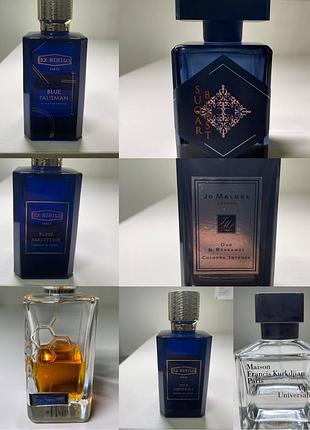 Набір залишків нішевої парфумерії ex nihilo, jo malone, maison francis kurkdjian