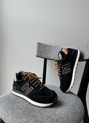 Чорні осінні кросівки кеди взуття new balance 574