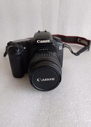 Цифровой зеркальный фотоаппарат canon eos 20d. canon zoom lens ef-s 18-55 mm