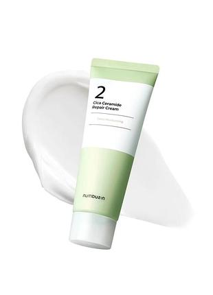 Крем для обличчя numbuzin no.2 cica ceramide repair cream, 60 мл