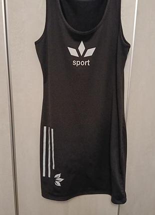 Сукня міді жіноча sport чорна спортивна