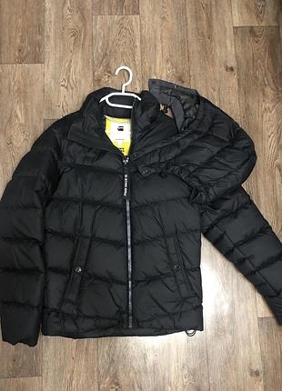 Пуховик чоловічий g-star raw чорний s-m оригінал