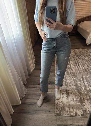 Джинси сині мом zara