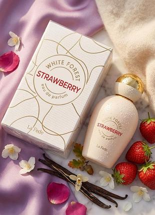 Оригінал la fede white forest strawberry 100 мл у слюді парфумована вода арабські парфуми оае khadlaj полуниця ожина