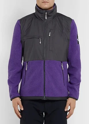 Чоловіча куртка-фліска the north face 1992 denali jacket,sherpa fleece, фіолетово-чорна, розмір xs