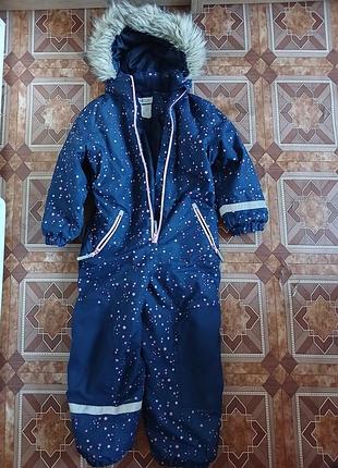 Зимовий термокомбінезон h&m для дівчинки 5-6 років