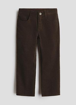 Детские вельветовые брюки джинсы denim co темно-коричневые (шоколадные)6-7роков