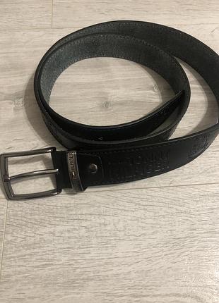 Пояс чоловічий tommy hilfiger шкіряний чорний 130 см
