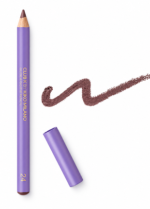 Олівець для очей kiko milano club k glide & go eye pencil - 24 clubcore — темний червонувато-коричневий (000303-24)