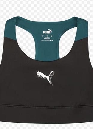 Жіночий спортивний топ puma women's stewie basketball sports bra varsity green / black, розмір s
