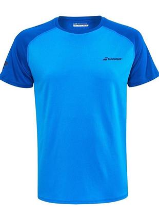 Спортивна чоловіча футболка babolat play crew neck tee у кольорі blue aster