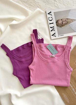 Майки в рубчик з бавовни intimissimi
