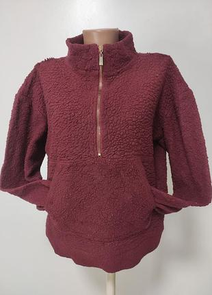 Флісова кофта жіноча  укорочена l/xl ог 120-124см