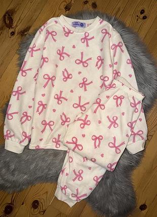 Неймовірна стильна тепла піжама з принтом на дівчинку 10/11р kids pyjamas