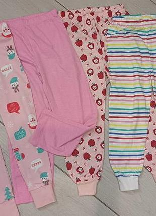 Пижамные штаны 4-5 лет, хлопок