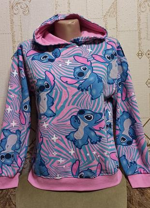 Disney stitch брендова худі толстовка з капюшоном на флісі для дівчинки 11-12 років🤪