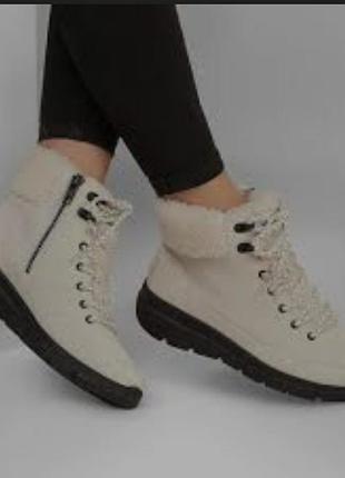 Черевики жіночі skechers on-the-go білі нубук бренд сша