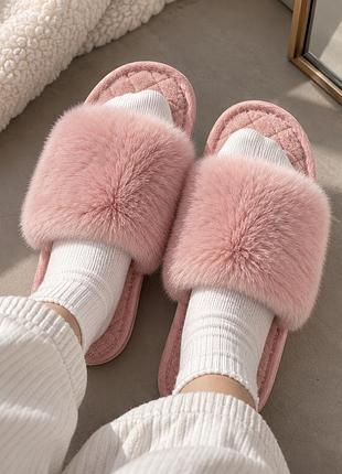 Мягкие и уютные домашние тапочки с мехом ☁️✨
