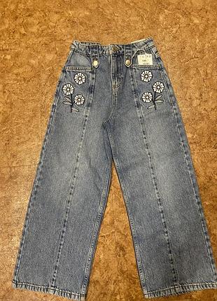 Джинси  reserved wide leg для дівчинки , розмір 140 см