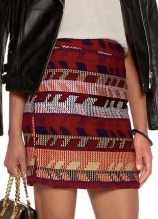Спідниця maje jakarto jacquard mini skirt.
