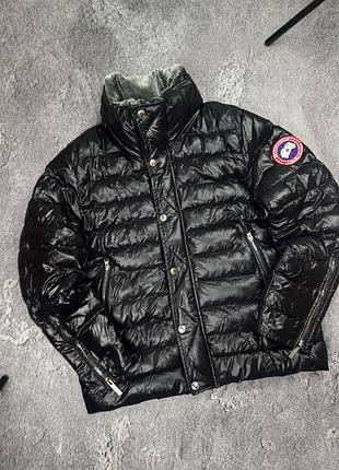 Чоловіча пухова куртка парка canada goose macmillan parka s-m чорна
