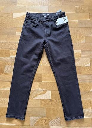 Джинси для хлопчика zara straight fit графітові