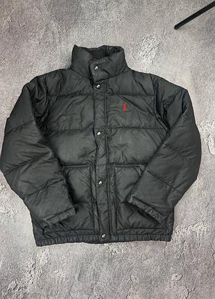 Чоловічий пуховик куртка polo ralph lauren s чорна