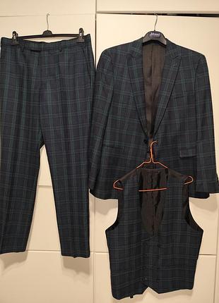 Костюм-тройка skopes ramsay tailored fit (шотландская клетка, идеал)