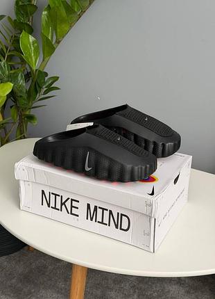 Шлепацные nike mind 001 slide black chrome