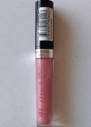 Блеск для губ bourjois gloss fabuleux #04 popular pink новый