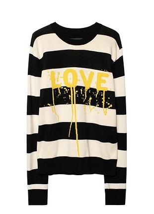 Zadig & voltaire брендовий джемпер кофта life is to lov