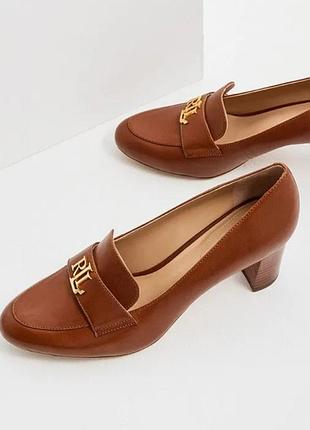 Жіночі туфлі-лофери lauren ralph lauren коричневі