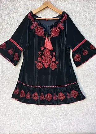 Туника с вышивкой,р52-54🖤🖤🖤 2