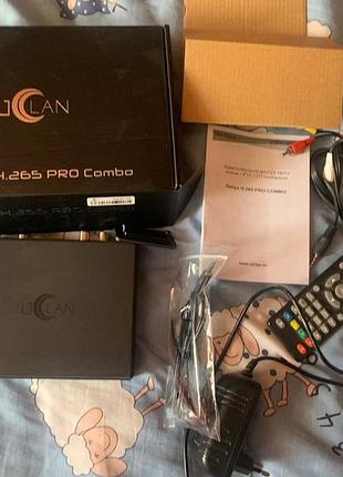 Комбинированный ресивер uclan denys h.265 pro combo (т2 / спутник / iptv)