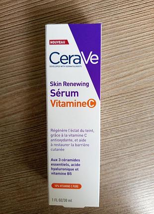 Сироватка для обличчя cerave skin renewing vitamin c serum 30 мл