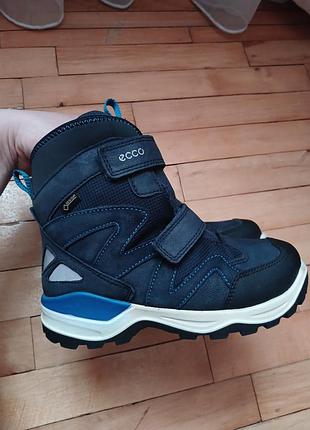 Зимние сапожки на мембране gore -tex ecco snow mountain