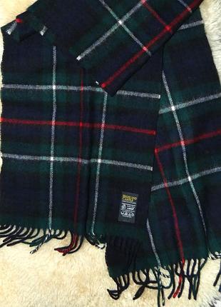 Шотландский шарф highland castle 100% шерсть ягненка lambswool шотландия идеал