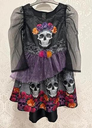 Карнавальное платье halloween, ведьма, хеллоуин. 3-4 года
