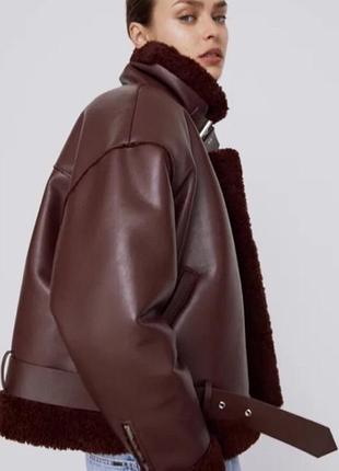 Дублянка zara#куртка#авіатор