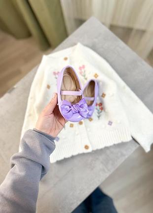 Туфельки з бантиками 20-21р 2