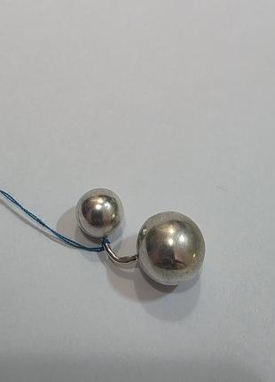 Серебряная серьга 925 пробы, вес 3.83