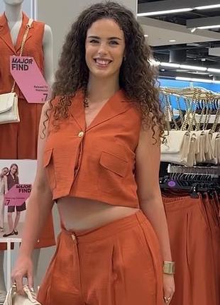 Топ жилет  теракотового кольору primark