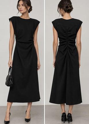 Елегантна чорна сукня zara