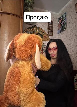 М'яка іграшка собака, коричнева 2